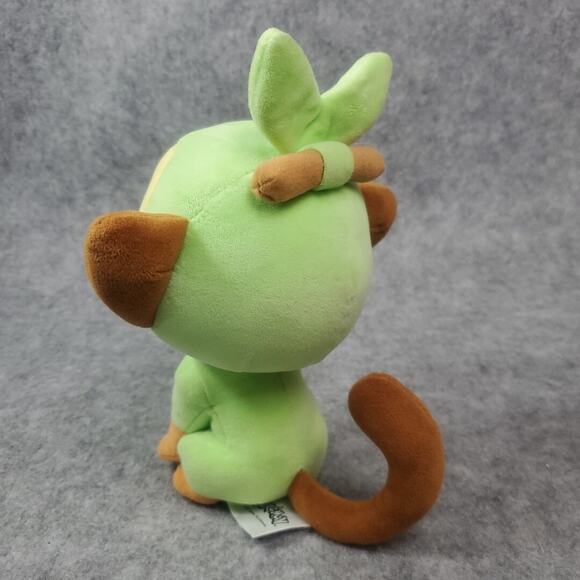 Pokémon Grookey 8" Plush Official 2021 Stuffed Animal Toy Jazwares - Picture 5 of 11